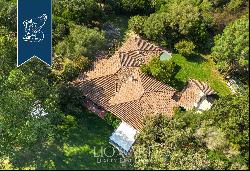 Villa with a pool and a big planted park for sale in the leafy Costa Smeralda