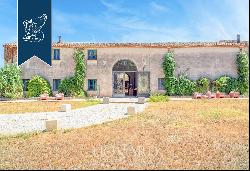 Country luxury resort for sale in Sicily, with an ancient baglio, two pools and a football