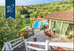 Luxurious relais with a panoramic terrace for sale in the countryside of the province of P