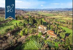 Charming Tuscan luxury estate with a panoramic view of Mugello for sale