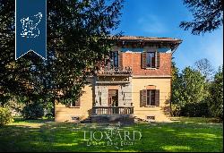 The elegance of a noble villa for sale in Brianza, near Monza