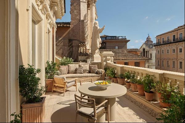 Design suite with terrace in the Eternal City