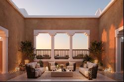 An elegant villa that emulates the Najdi civilization in the city of Diriyah