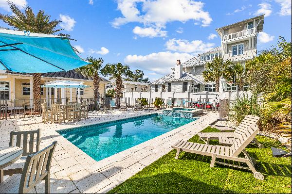 Inlet Beach Retreat on Generous Lot With Private Pool And Cabana