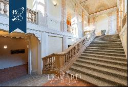 Luxury estate on the piano nobile of a Neoclassical villa for sale between Milan and Lecco