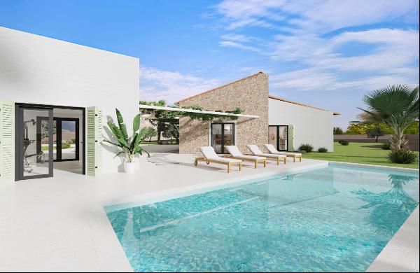 Newly built finca situated on a generous plot in Portol