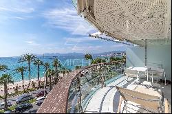 Cannes - Croisette - 3 room apartment with panoramic sea view