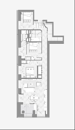 Lateral three-bedroom penthouse