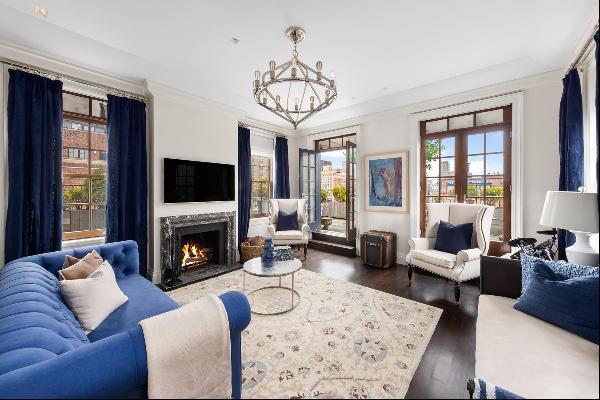 Nestled atop a historic coop, this crown-jewel duplex Penthouse offers an unparalleled liv