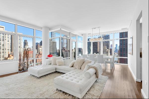 Welcome to Residence 18A at 310 East 53rd Street Condominium. A 1603 SF (149 SM) - stunnin