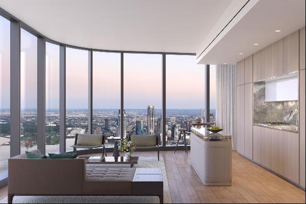 Welcome to Residence 81C at The Greenwich by Rafael Vi oly, a two-bedroom, two and a half 