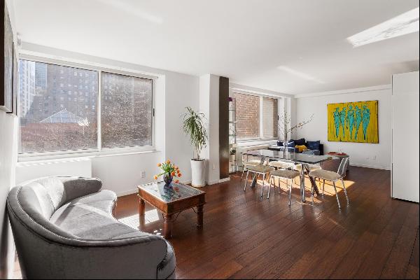 Sunny split two-bedroom located at 250 South End Avenue in the heart of Battery Park City.
