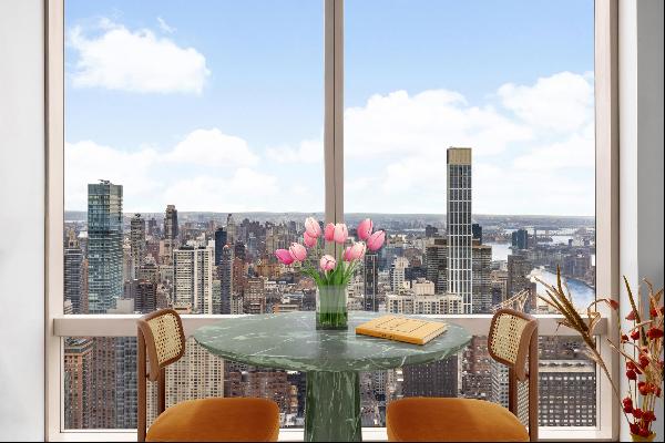 Residence #65A is situated on the highest floor at 845 United Nations Plaza for this speci