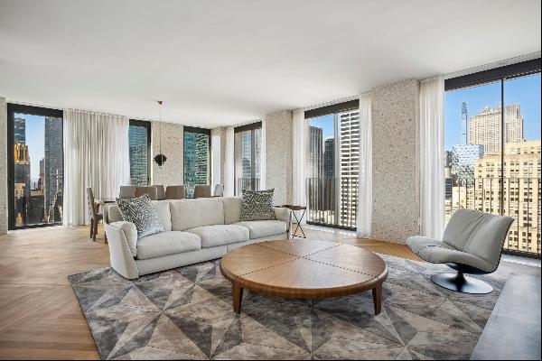 Sun-flooded, high floor Condo, with an expansive layout, skyline views and over-looking Br
