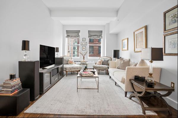 Fabulous, spacious, renovated 1,056 sq ft Tribeca condo, featuring one bedroom, one bathro