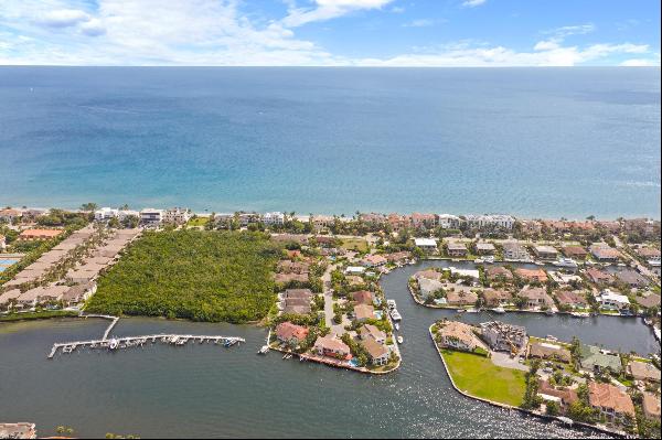 Magnificent walled and gated residence directly on Ocean Blvd with deeded beach access thr