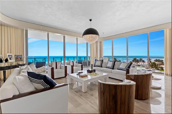 Spectacular furnished south corner residence at Mansions at Acqualina with magnificent vie