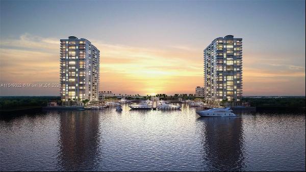 Large 2 Bedroosqm.5 bath + glass enclosed DEN residence at the remarkable MARINA PALMS RES