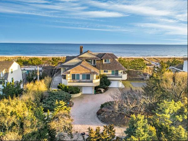 Spectacular Panoramic Ocean Views with over 140ft of Beach Frontage, and over an acre. The