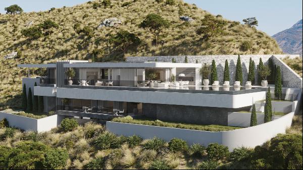 Spectacular designed three-bedroom villa with fantastic sea views