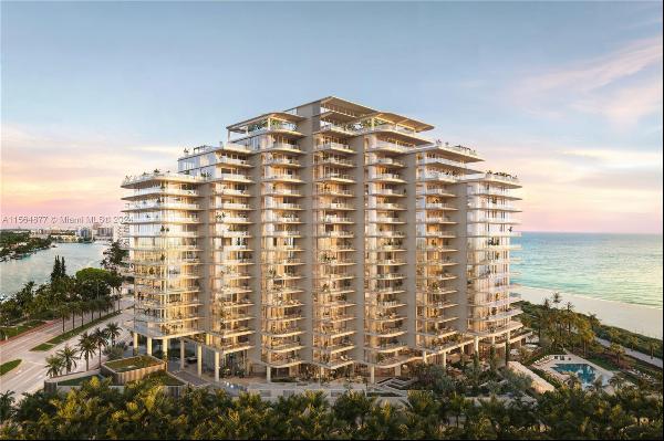 Rising from the most peaceful and expansive stretch of sand on Miami Beachs coastline, The