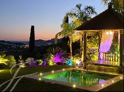 Exceptional villa with panoramic sea view for rent in Mougins