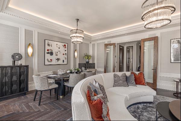 An elegant two-bedroom luxury property close to Kensington Gardens and Hyde Park