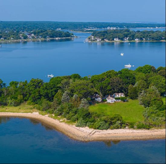 2.5 Acre Sag Harbor Waterfront with Private Beach & Pool