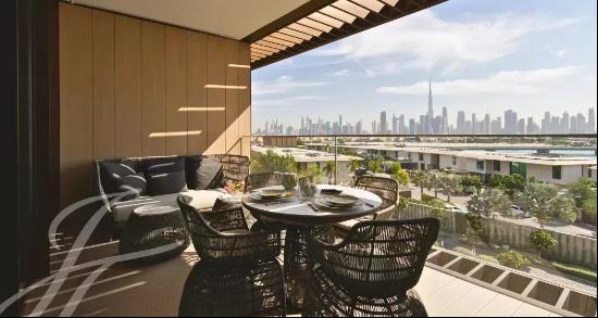 Luxurious 2-Bedroom Residence with Skyline View