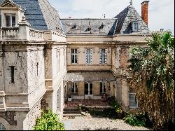 19th century castle in the heart of the town