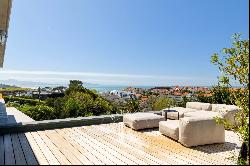 Superb Californian style house, heated swimming pool & sea view in Biarritz