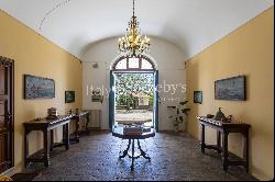 Elegant historic villa with olive grove and sea view