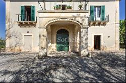 Elegant historic villa with olive grove and sea view