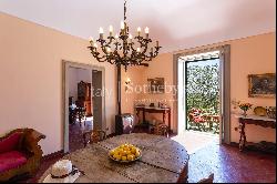 Elegant historic villa with olive grove and sea view