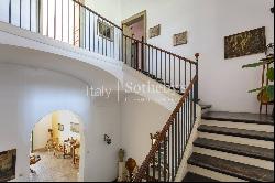 Elegant historic villa with olive grove and sea view