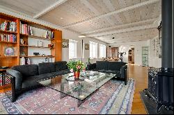 Very charming sunny canal apartment with rooftop terrace, elevator, and parking!