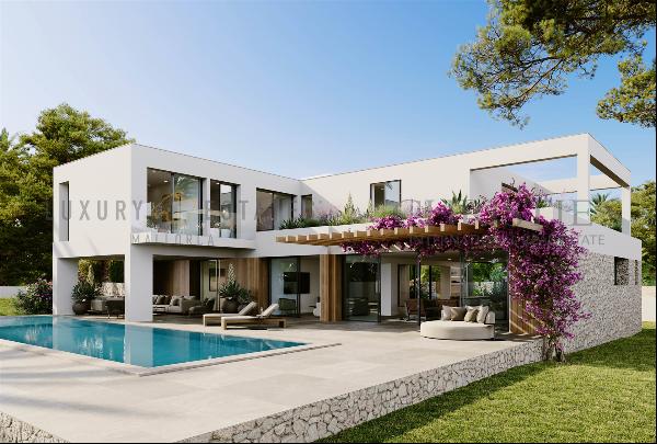 New construction modern home on a large plot in Sol de Mallorca