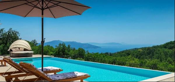 HOUSE WITH HEATED POOL AND SEA VIEW, SURROUNDED BY NATURE - OPATIJA RIVIERA