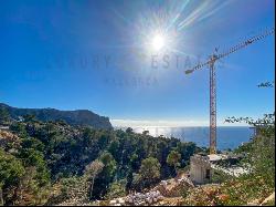 Mallorca building plot in Puerto de Andratx with finished excavation