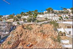 Mallorca building plot in Puerto de Andratx with finished excavation