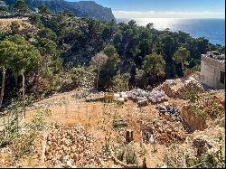 Mallorca building plot in Puerto de Andratx with finished excavation