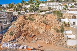 Mallorca building plot in Puerto de Andratx with finished excavation