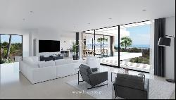 Modern 4-bedroom villa with sea view, located in the Golf Resort Palmares, Algarve