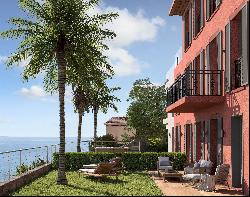 Théoule sur Mer 3 beds garden floor apartment-villa with panoramic sea view.