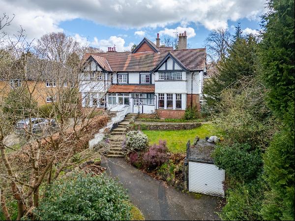 A five bedroom Victorian semi-detached property located on the desirable Duchy Estate, ret