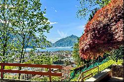 Lugano-Canobbio: villa with pool & Lake Lugano view for sale, requiring complete renovati