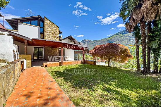 Lugano-Canobbio: villa with pool & Lake Lugano view for sale, requiring complete renovati