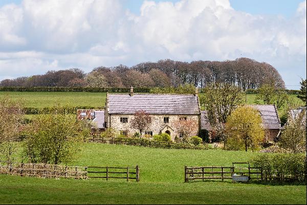 A handsome 17th century farmhouse with 72 acres situated in glorious countryside on the Me