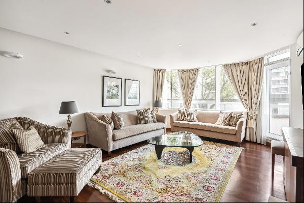 Three-bedroom apartment available to rent on Hyde Park Towers, W2.