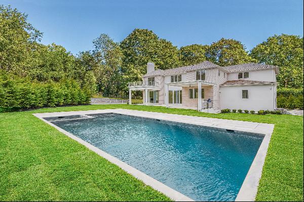 JUST COMPLETED! New modern elegance by in Sag Harbor. One of four beautiful new creations 